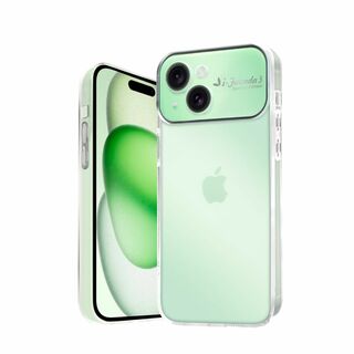 【色: グリーン】シズカウィル iPhone 15 ケース アイフォン 15 カ(その他)