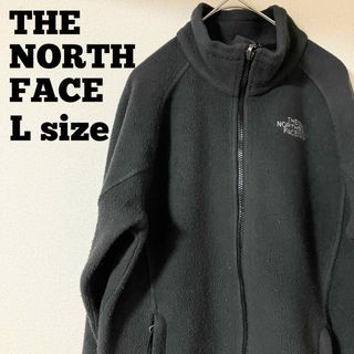 ザノースフェイス(THE NORTH FACE)のUSA規格 ノースフェイス フルジップ フリース 刺繍ロゴ Ｌサイズ相当(ブルゾン)