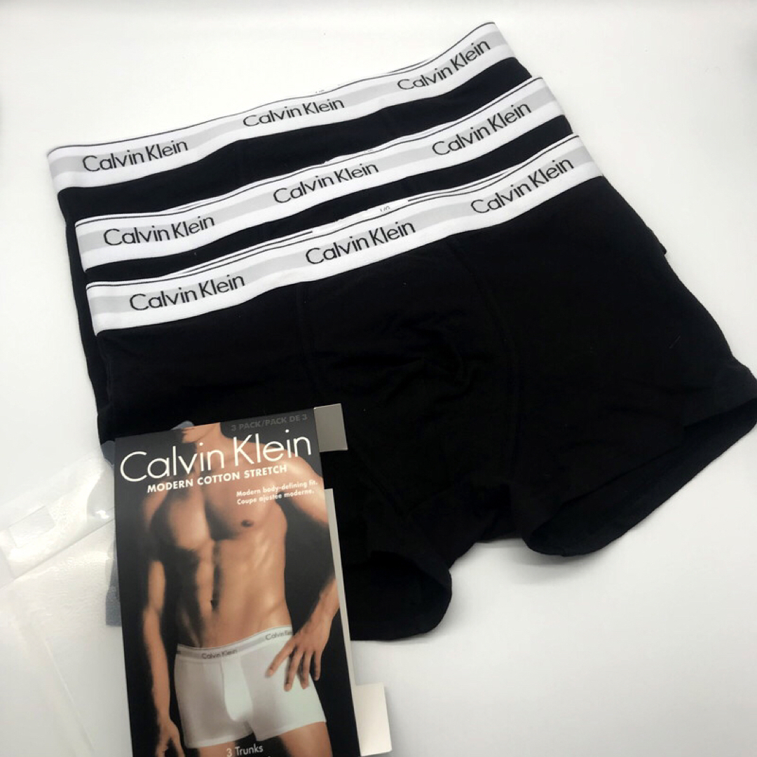 Calvin Klein(カルバンクライン)のCALVIN KLEINカルバンクライン コットンボクサーパンツ Mサイズ メンズのアンダーウェア(ボクサーパンツ)の商品写真