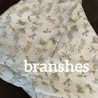 ブランシェス(Branshes)の中古　branshes ブランシェス　おくるみ　ガーゼ　花柄　branshes(タオルケット)