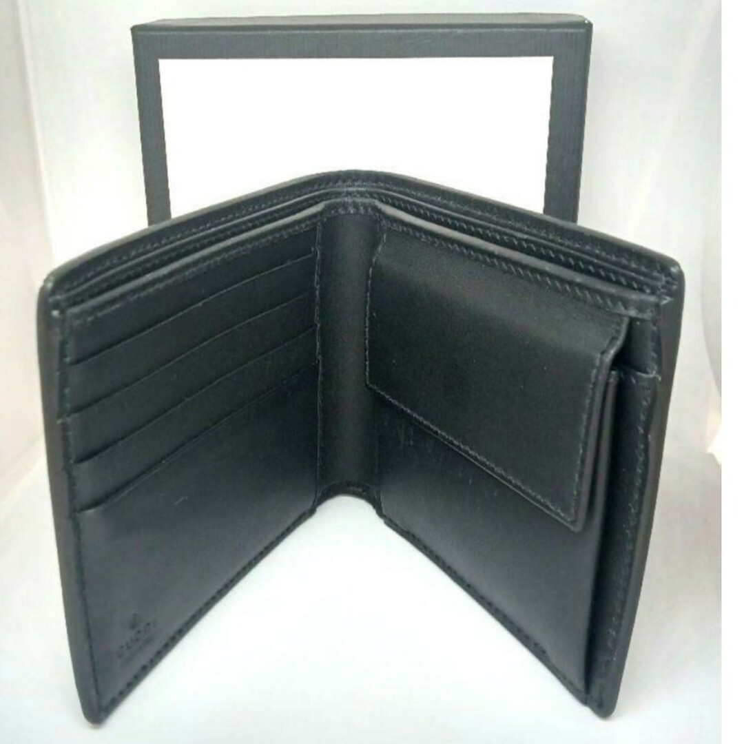 Gucci(グッチ)のGUCCI  スクエアGスペース 二つ折り財布  ブラック メンズのファッション小物(折り財布)の商品写真