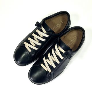 【極美品】ACHILLE SSORBO レザー スニーカー 黒 23.5