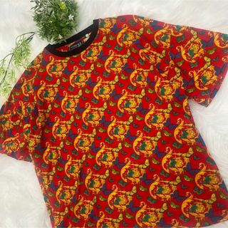 ヴェルサーチ(VERSACE)のVERSACE ヴェルサーチ Tシャツ バタフライ 蝶々 バロック 総柄(Tシャツ/カットソー(半袖/袖なし))