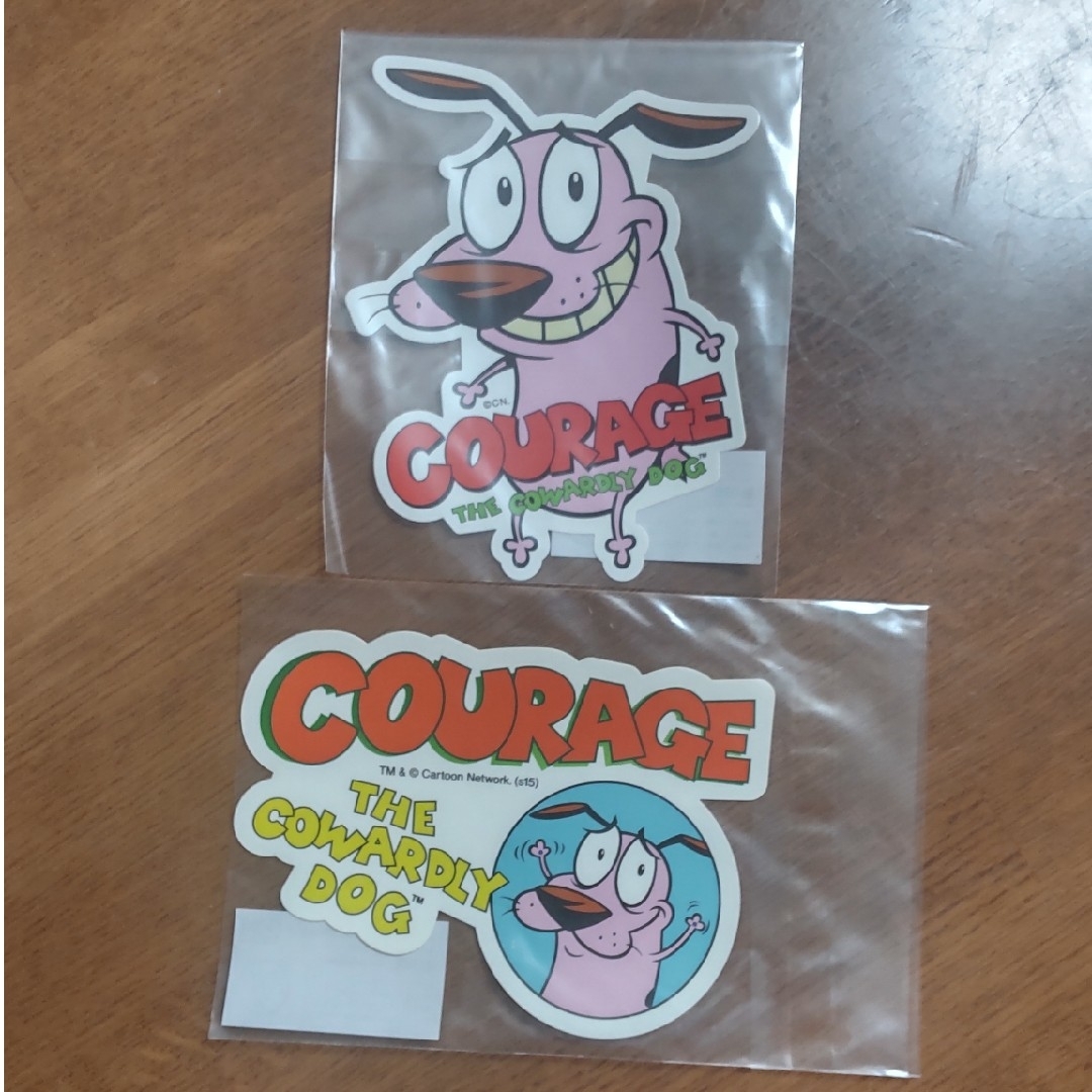 Courage the Cowardly Dog ステッカー2枚 エンタメ/ホビーのおもちゃ/ぬいぐるみ(キャラクターグッズ)の商品写真