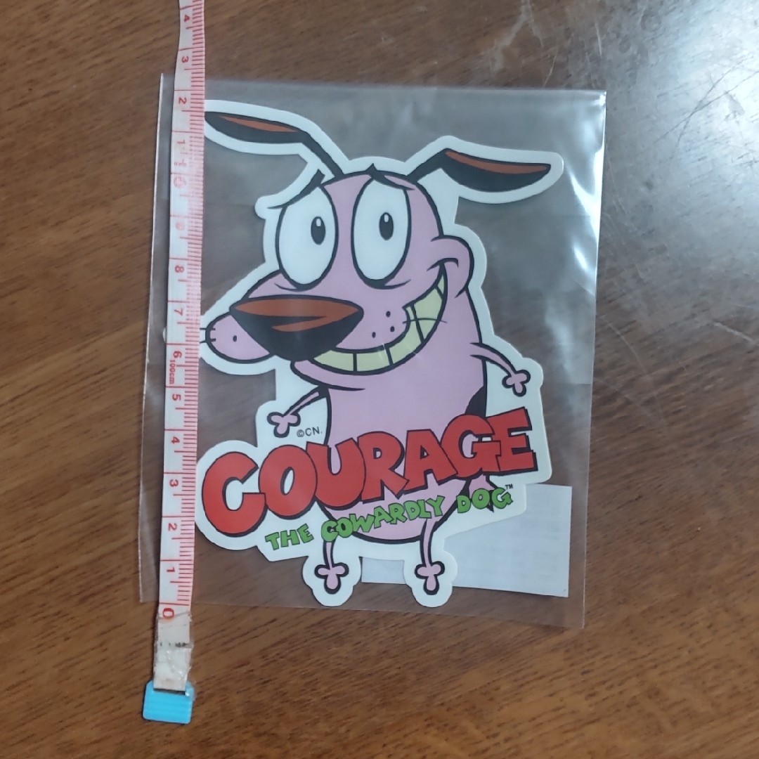 Courage the Cowardly Dog ステッカー2枚 エンタメ/ホビーのおもちゃ/ぬいぐるみ(キャラクターグッズ)の商品写真