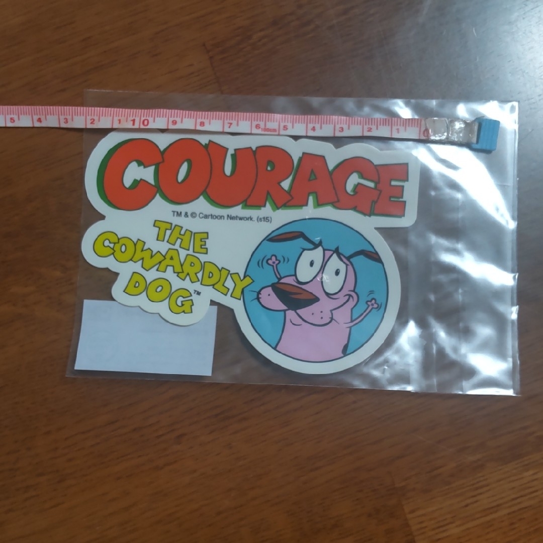 Courage the Cowardly Dog ステッカー2枚 エンタメ/ホビーのおもちゃ/ぬいぐるみ(キャラクターグッズ)の商品写真