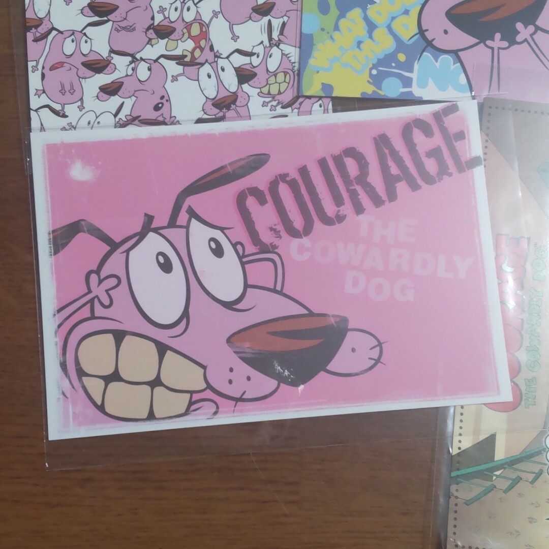 Courage the Cowardly Dog ポストカード４枚 エンタメ/ホビーのおもちゃ/ぬいぐるみ(キャラクターグッズ)の商品写真