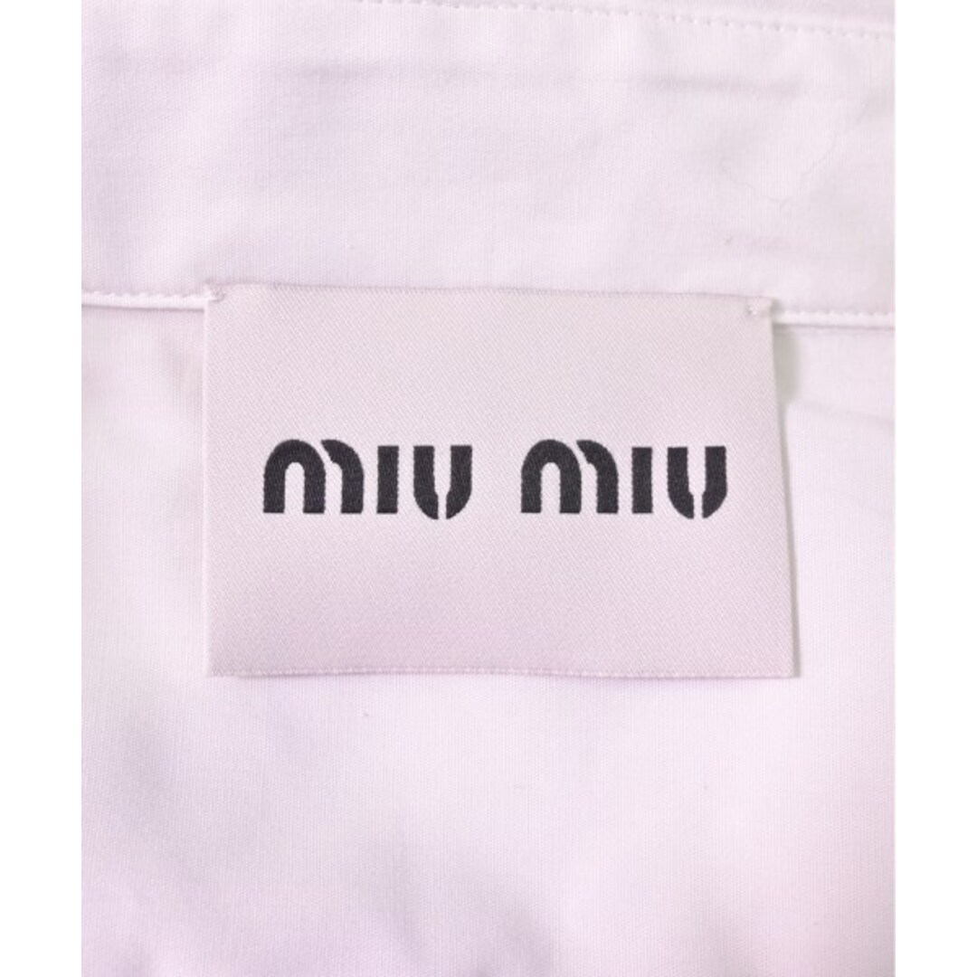 miumiu(ミュウミュウ)のMiu Miu ミュウミュウ カジュアルシャツ 40(M位) 白 【古着】【中古】 レディースのトップス(シャツ/ブラウス(長袖/七分))の商品写真