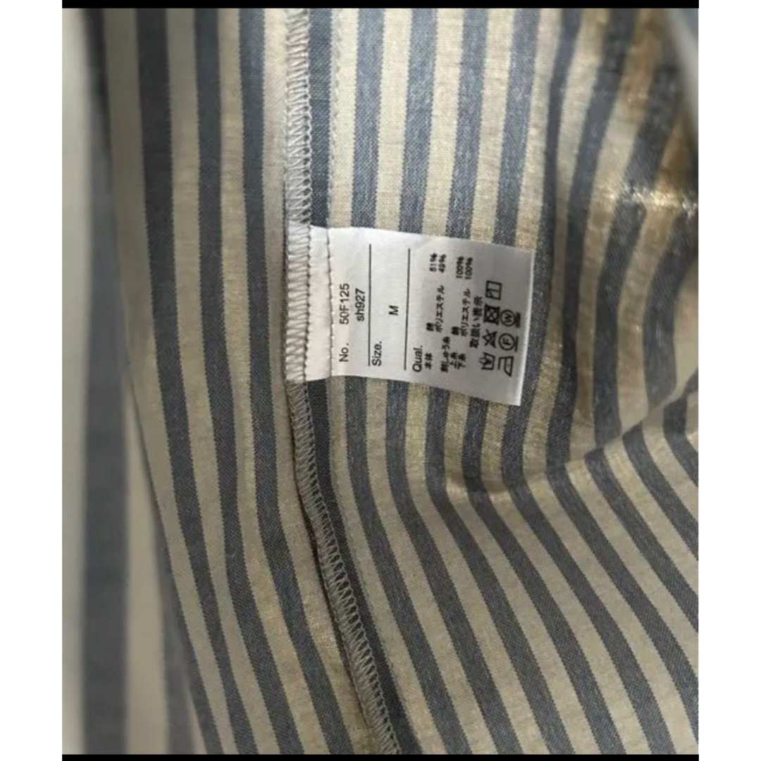 MONO-MART(モノマート)のビッグアソートナンバリング刺繍ボタンダウンシャツ  長袖シャツ レディースのトップス(シャツ/ブラウス(長袖/七分))の商品写真