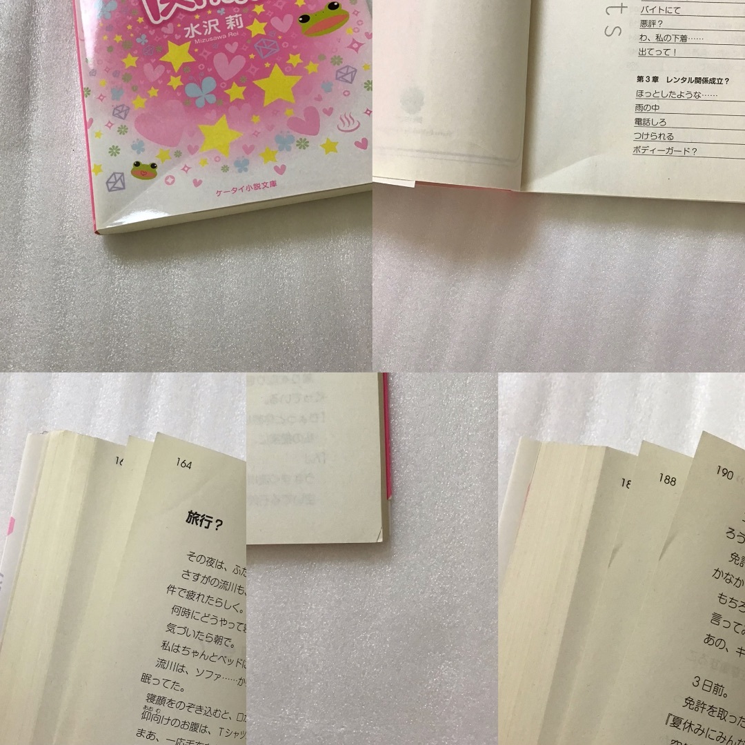 ケータイ小説　 水沢莉　レンタルな関係。　①②巻セット   エンタメ/ホビーの本(文学/小説)の商品写真