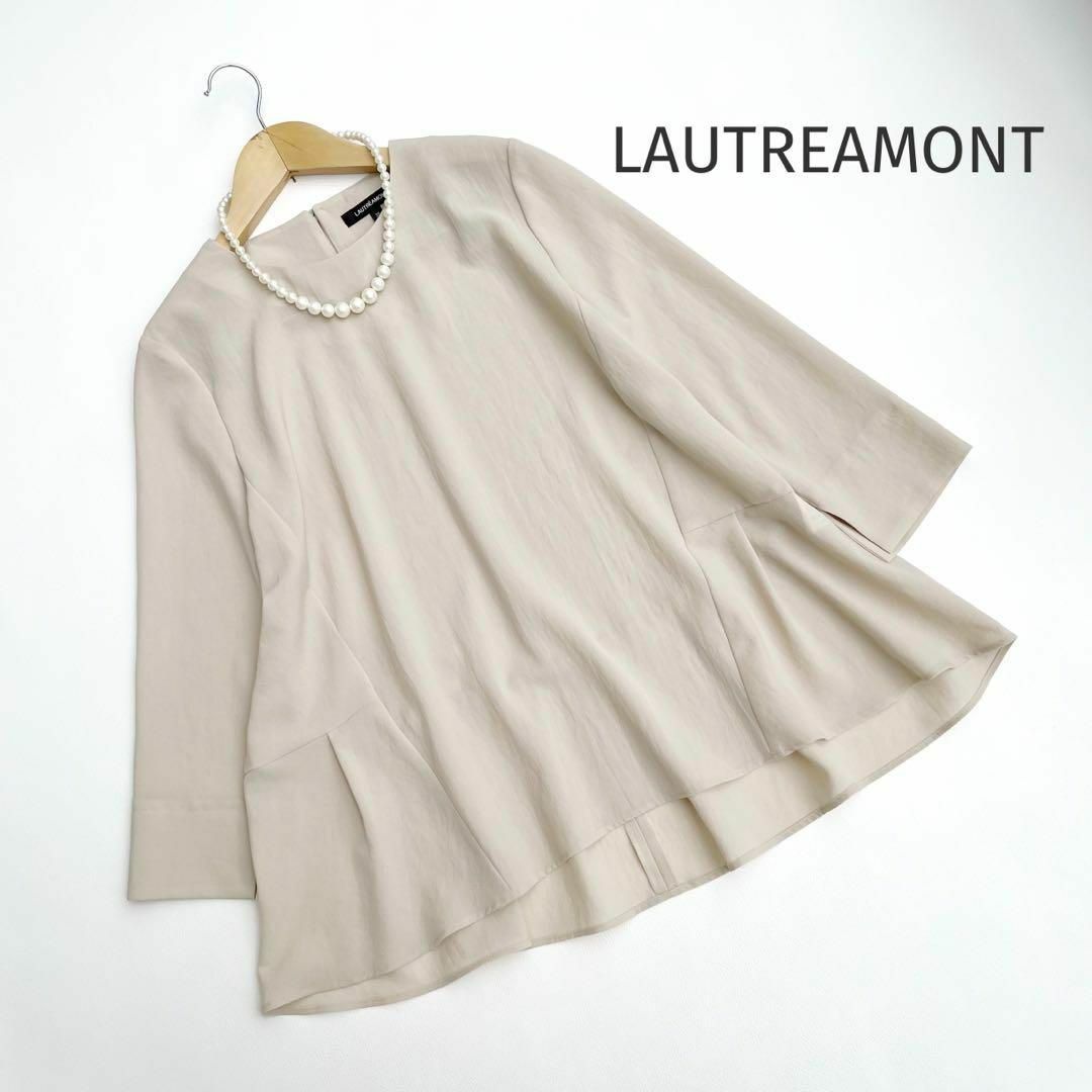 LAUTREAMONT(ロートレアモン)の美品♡ロートレアモン＊ペプラムブラウス　プルオーバー  洗える　38 レディースのトップス(シャツ/ブラウス(長袖/七分))の商品写真