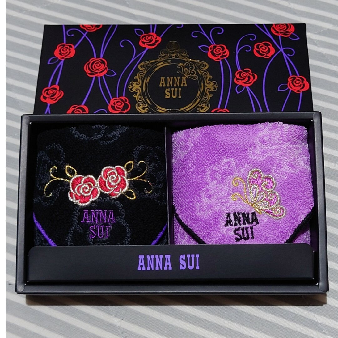 ANNA SUI(アナスイ)のアナスイ　タオルハンカチ　2枚セット レディースのファッション小物(ハンカチ)の商品写真