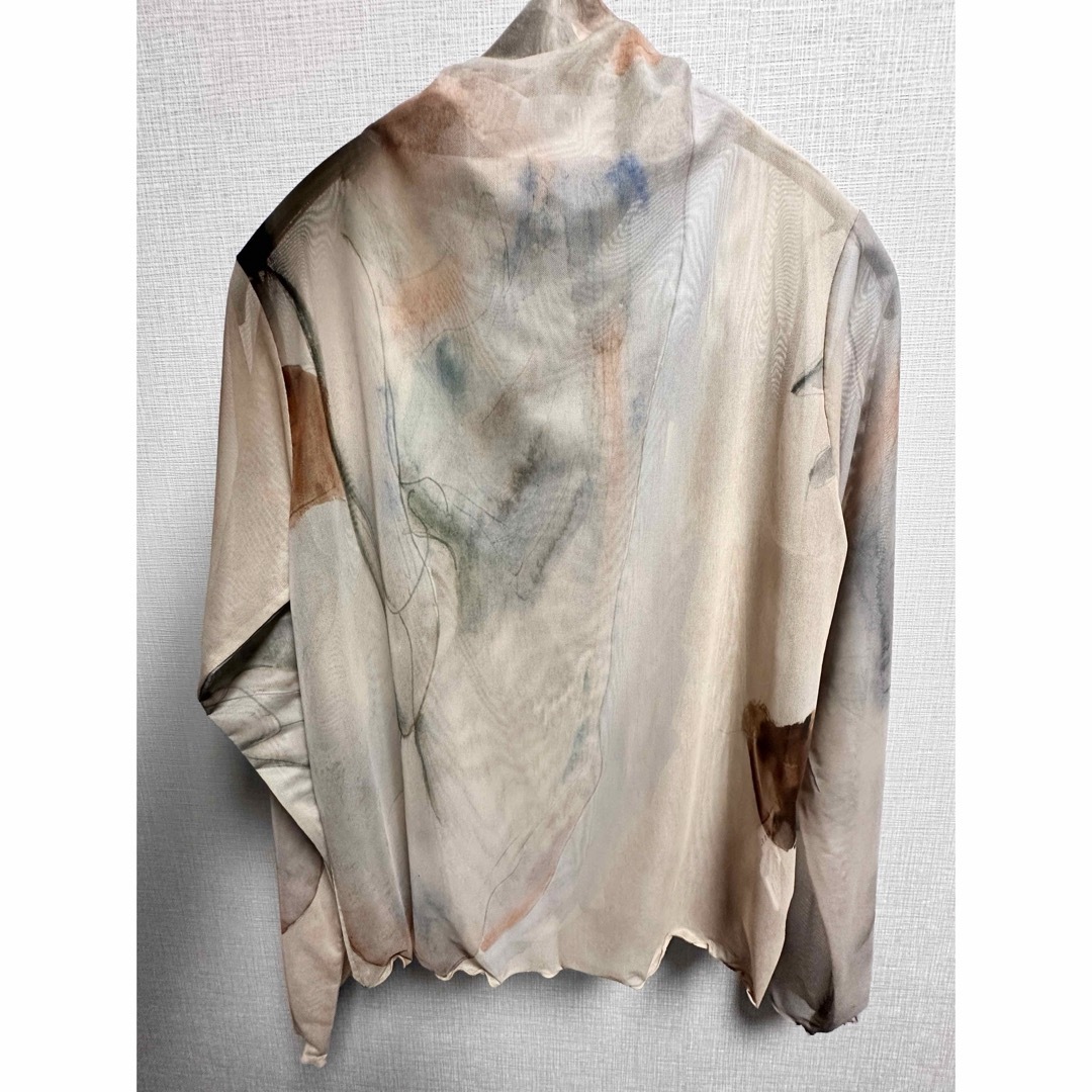 Marte(マルテ)のMARTE sahara High Neck Sheer Top 05Nude レディースのトップス(カットソー(長袖/七分))の商品写真