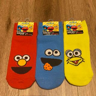 セサミストリート(SESAME STREET)のセサミストリート靴下3点セット新品(ソックス)