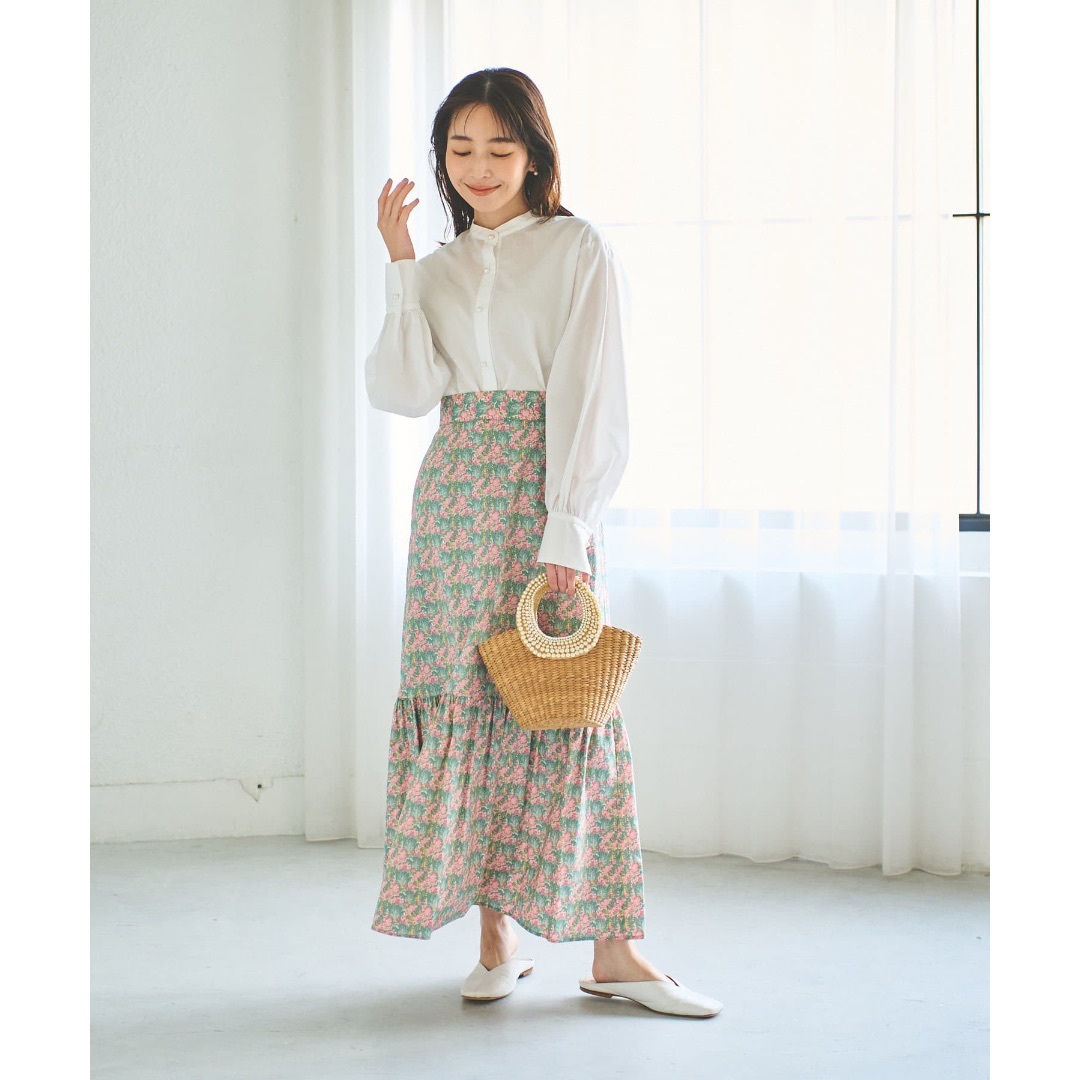La boutique BonBon - La boutique BonBon リバティプリントティアードマキシスカート