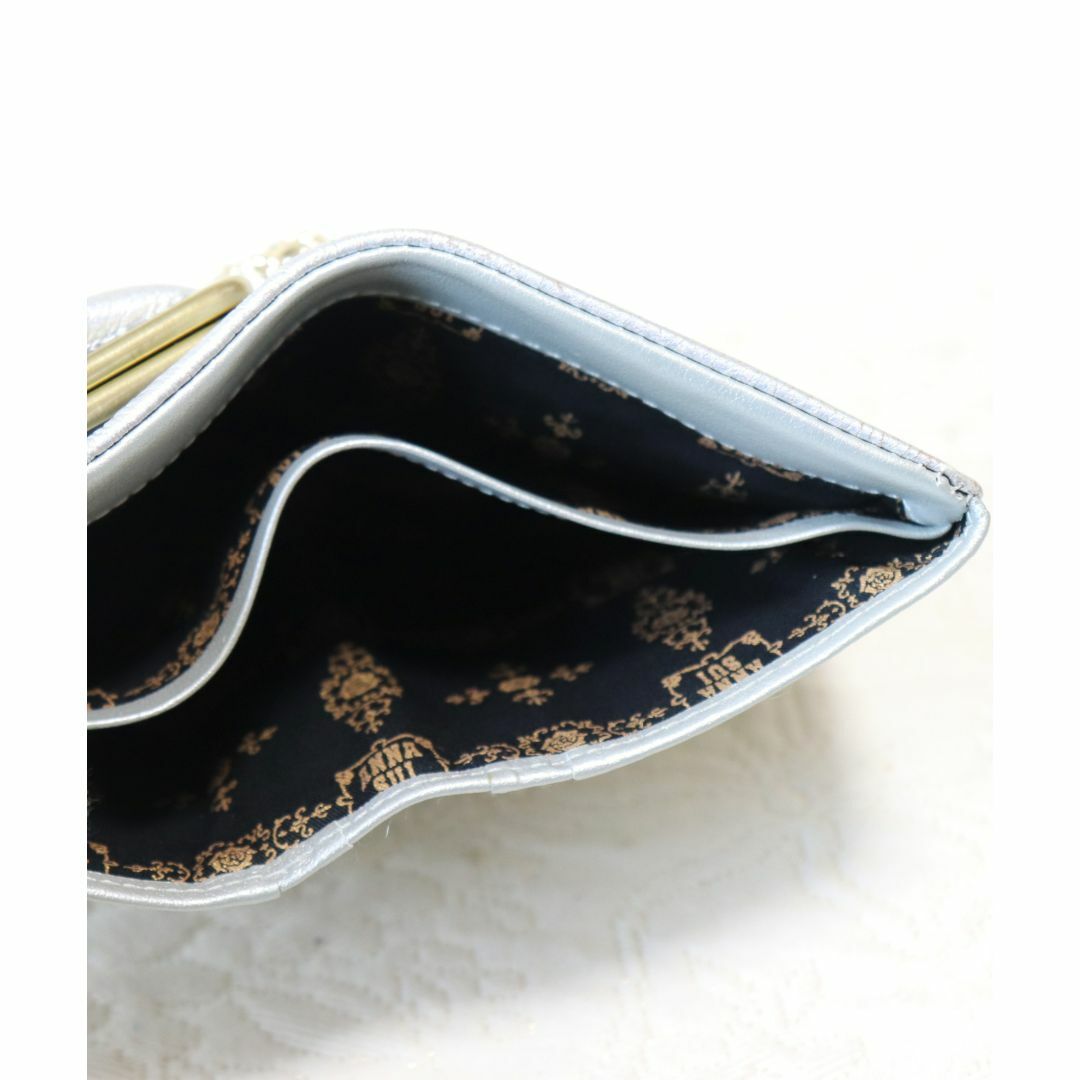 ANNA SUI(アナスイ)の新品訳箱付き【アナスイ】やぎ革ファンタジア 外口金 がま口二つ折り財布 レディースのファッション小物(財布)の商品写真
