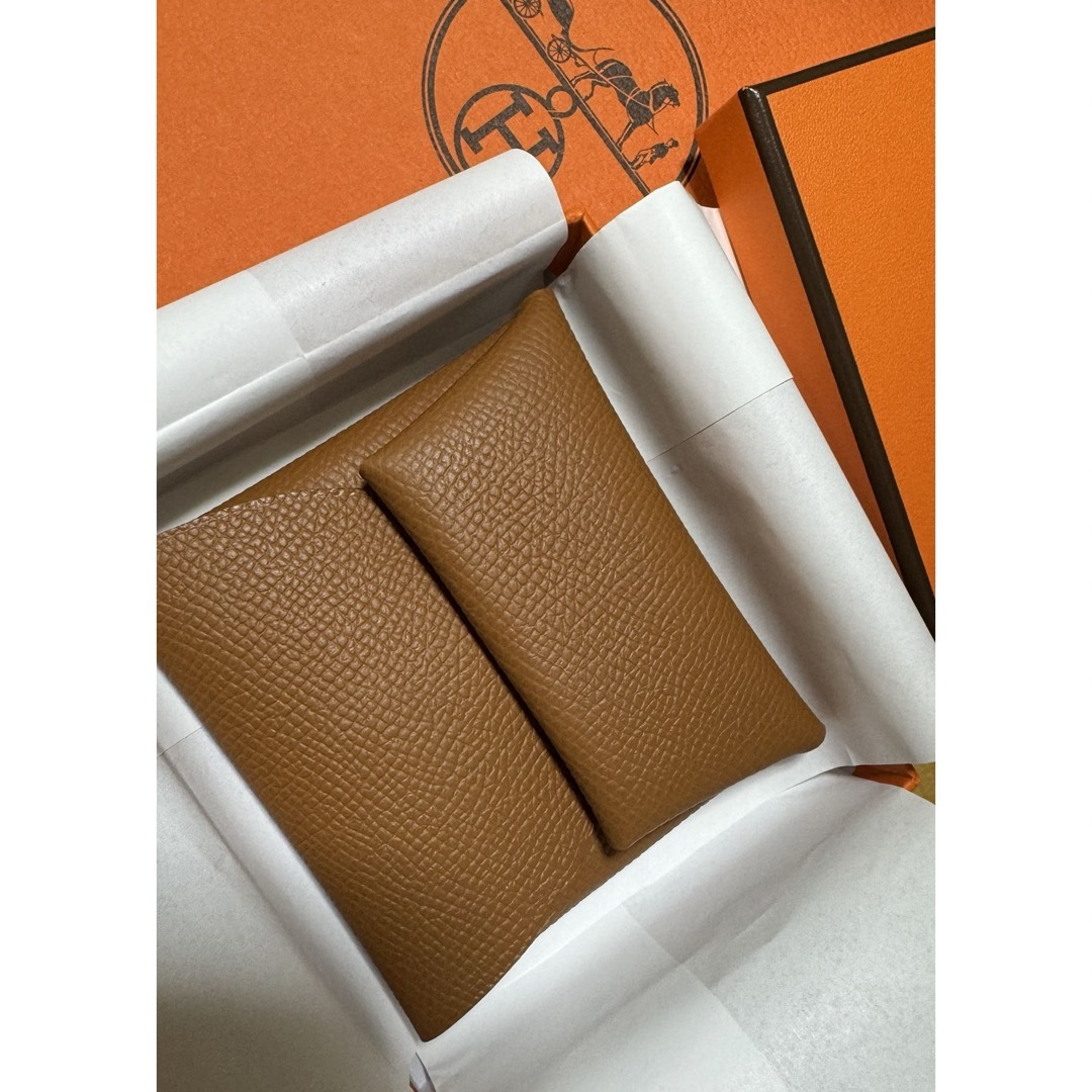 Hermes(エルメス)のエルメス バスティア コインケース 小銭入れ ゴールド シルバー金具 箱付  メンズのファッション小物(コインケース/小銭入れ)の商品写真