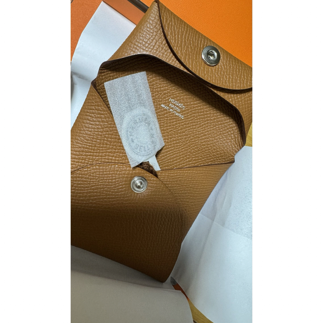 Hermes(エルメス)のエルメス バスティア コインケース 小銭入れ ゴールド シルバー金具 箱付  メンズのファッション小物(コインケース/小銭入れ)の商品写真