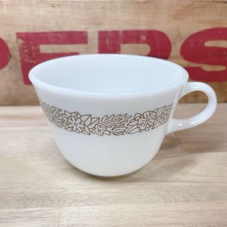 パイレックス(Pyrex)の【美品！】オールドパイレックス ミルクグラス コーヒー スープカップ I(グラス/カップ)