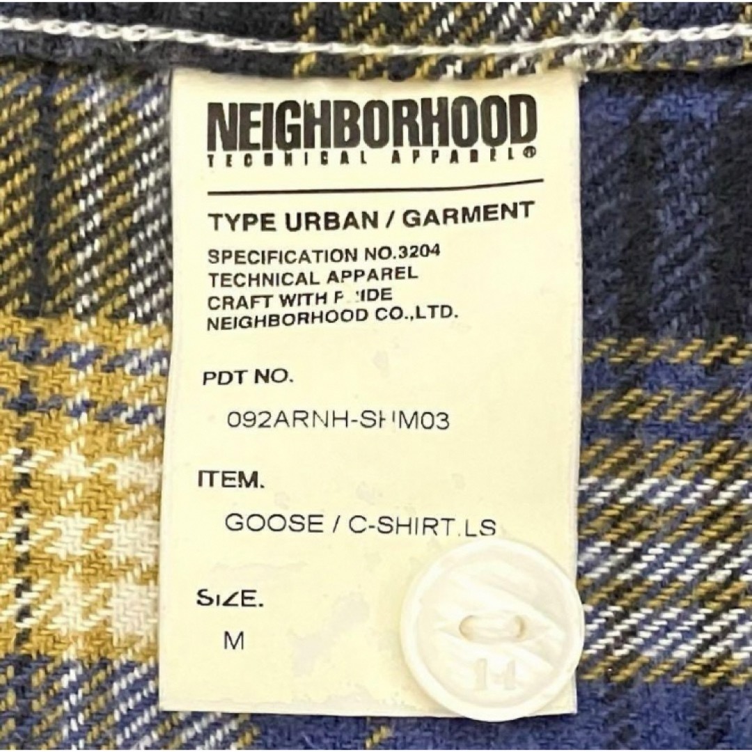 NEIGHBORHOOD(ネイバーフッド)のNEIGHBORHOOD　ネイバーフッド　ネルシャツ　総柄シャツ　チェック柄 メンズのトップス(シャツ)の商品写真