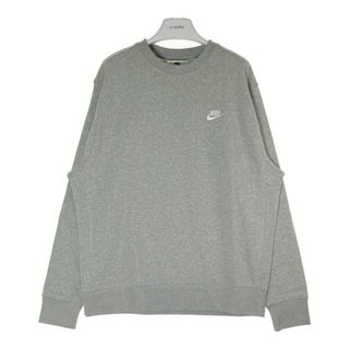 ナイキ(NIKE)の★NIKE ナイキ クラブフリース クルーネックトレーナー BV2663-063 グレー Size XL(スウェット)