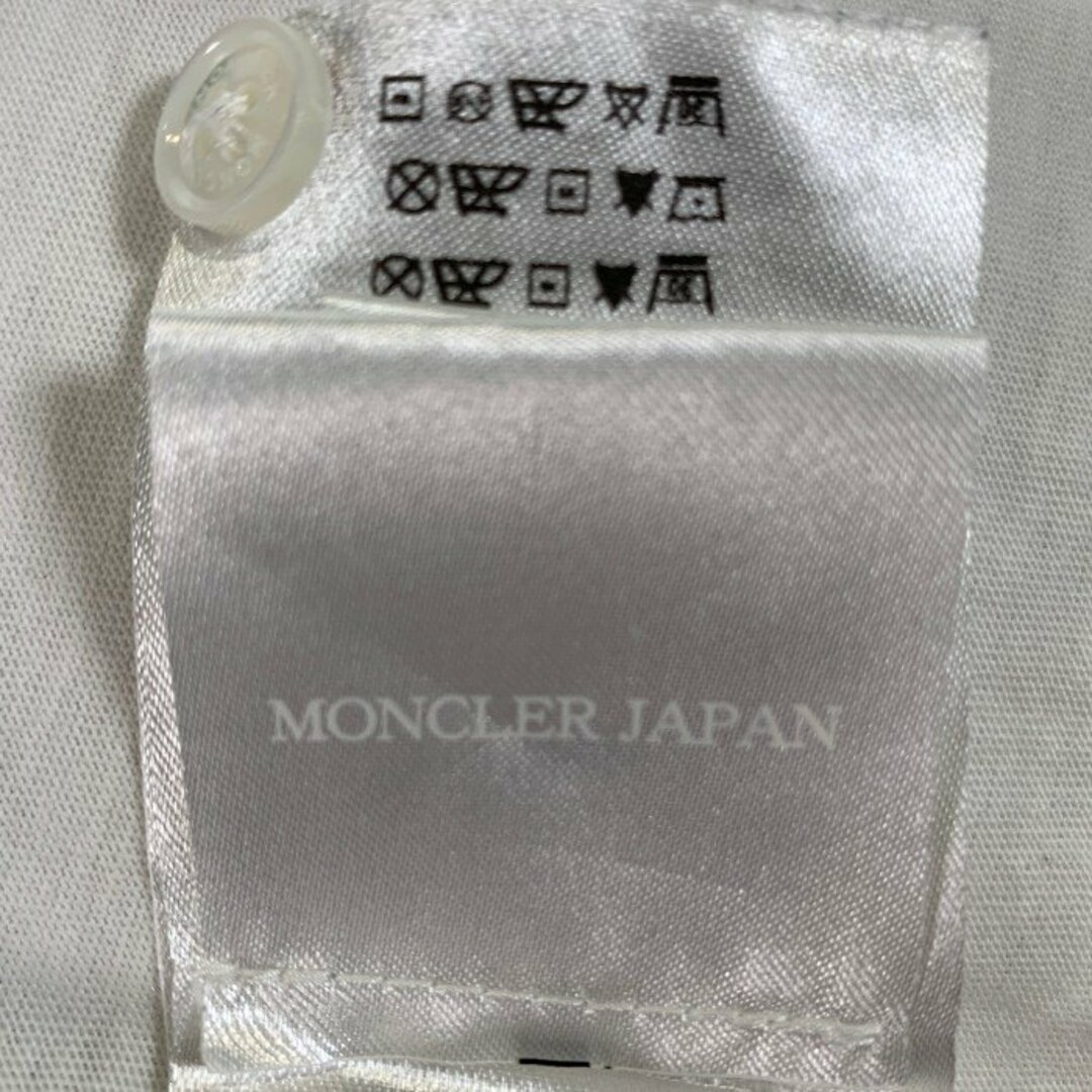 MONCLER(モンクレール)のMONCLER モンクレール MAGLIA POLO コットン レイヤードポロシャツ ホワイト 訳あり Size XS メンズのトップス(ポロシャツ)の商品写真