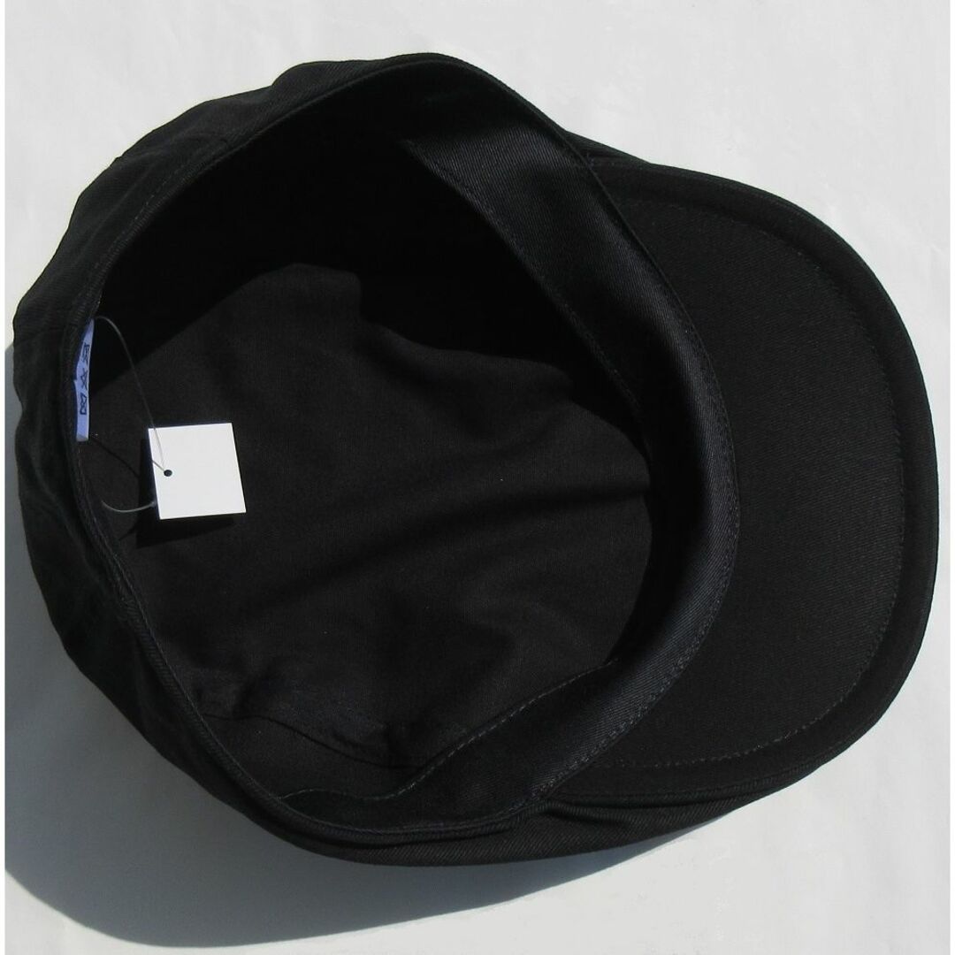 新品 SPINNS ハンチング 帽子 ブラック 男女兼用 ツイル キャップ スポーツ/アウトドアのゴルフ(ウエア)の商品写真