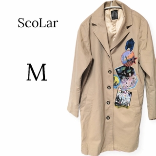 ScoLar - 【ScoLar】スカラー　コート　スプリングコート　上着　ワッペン
