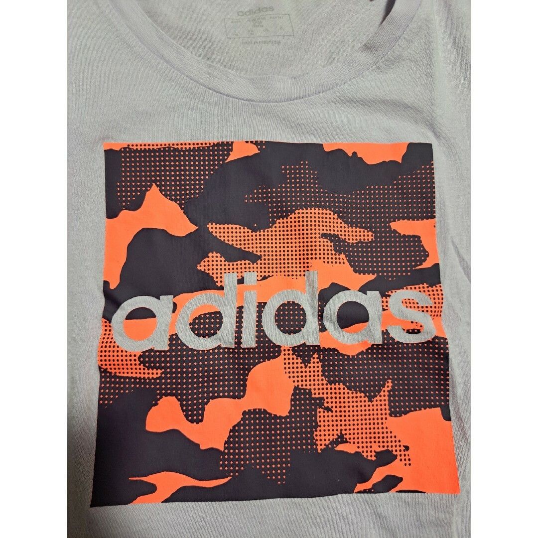 adidas(アディダス)のadidas　半袖　トップス　Tシャツ　綿100　女の子　春夏　130サイズ キッズ/ベビー/マタニティのキッズ服女の子用(90cm~)(Tシャツ/カットソー)の商品写真