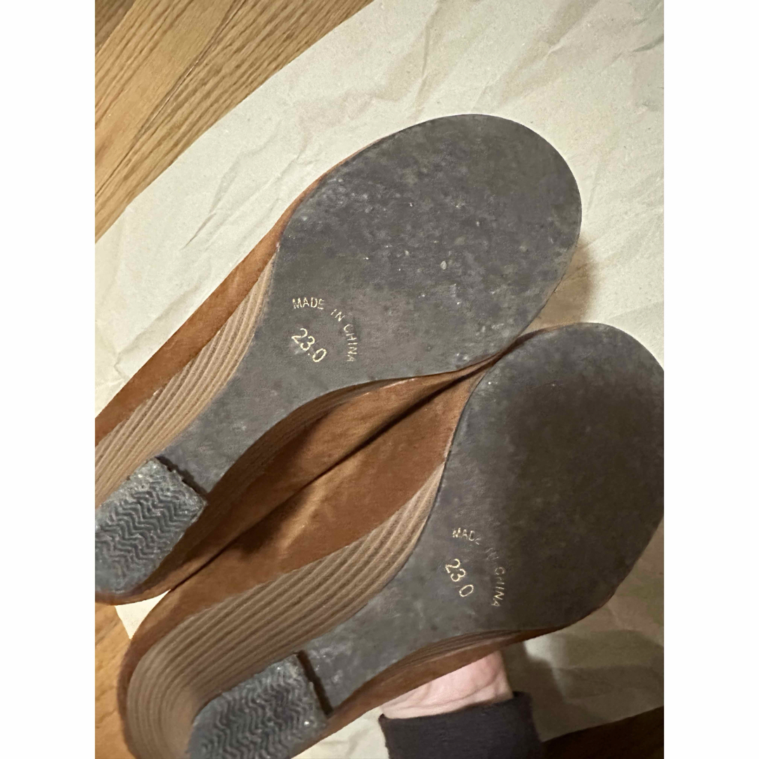 ブラウン　ヒールパンプス レディースの靴/シューズ(ハイヒール/パンプス)の商品写真