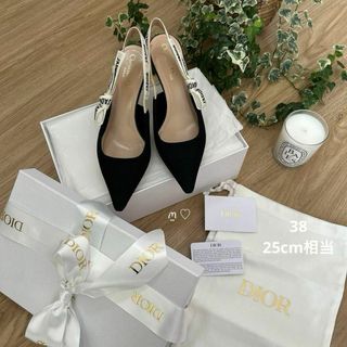 Dior - Dior ジャディオールスリングバックパンプス 38 ヒール Dior - Dior ジャディオールスリングバックパンプス 38 ヒール