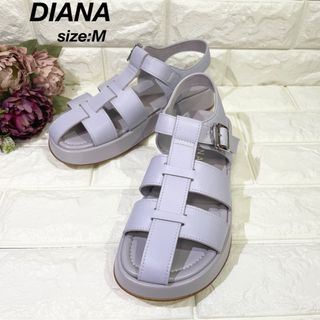 ダイアナ(DIANA)の【極美品✨】DIANA ダイアナ グルカサンダル ストラップ パープルM(サンダル)