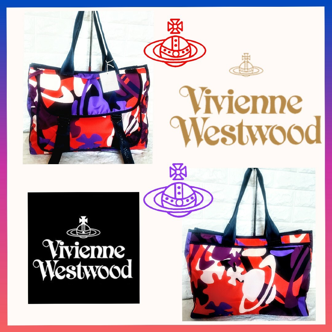 Vivienne Westwood(ヴィヴィアンウエストウッド)の新品 ヴィヴィアンウエストウッド✪カモフラージュ迷彩大容量トートバッグ未使用 メンズのバッグ(トートバッグ)の商品写真