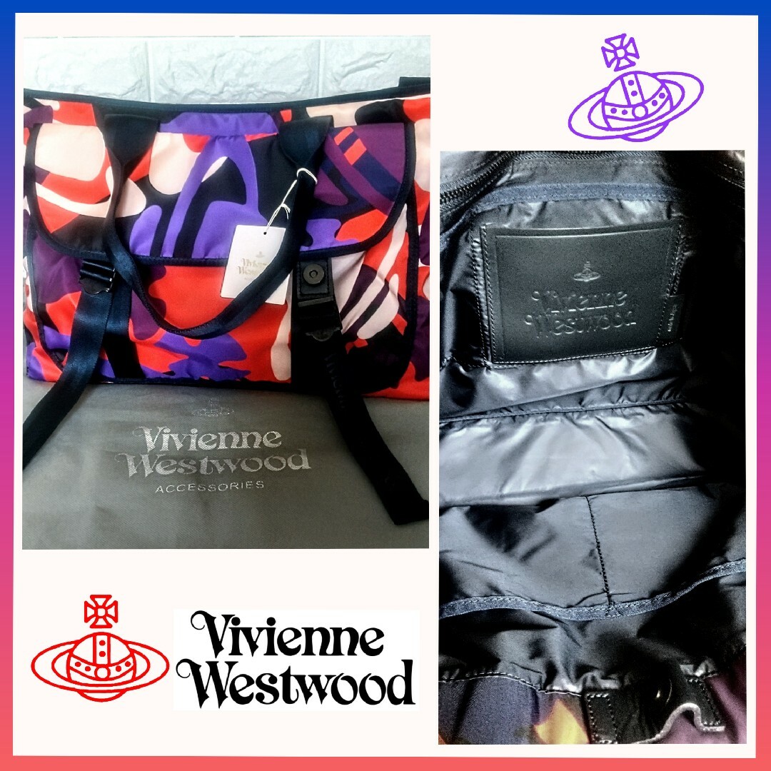 Vivienne Westwood(ヴィヴィアンウエストウッド)の新品 ヴィヴィアンウエストウッド✪カモフラージュ迷彩大容量トートバッグ未使用 メンズのバッグ(トートバッグ)の商品写真