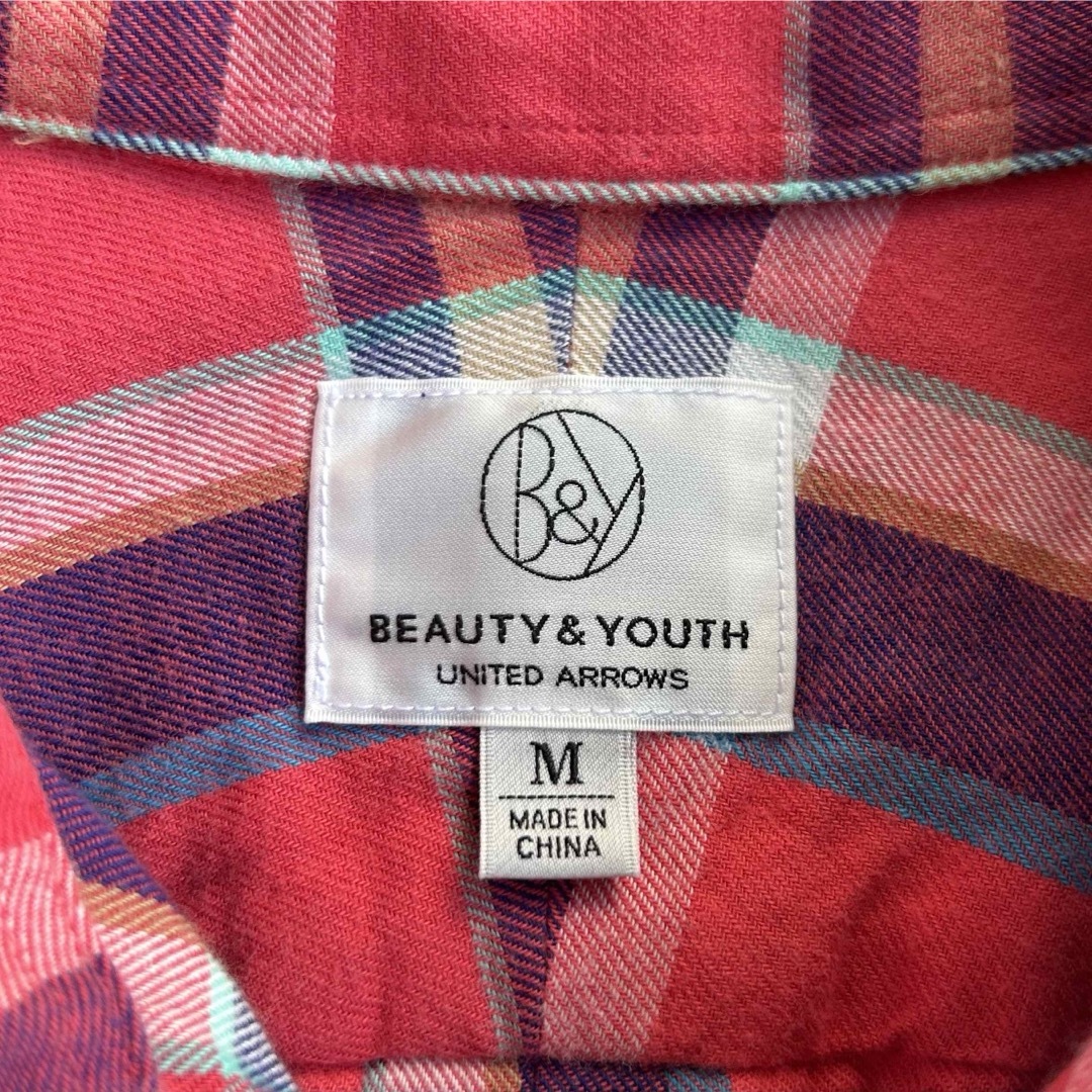 BEAUTY&YOUTH UNITED ARROWS(ビューティアンドユースユナイテッドアローズ)の美品 BEAUTY&YOUTH 長袖 チェック 長袖 シャツ ボタンダウン メンズのトップス(シャツ)の商品写真