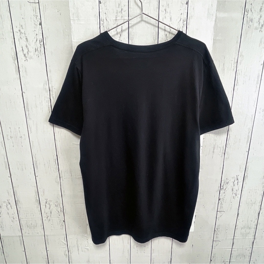 HOLLISTER Tシャツ Vネック ブラック ワンポイント ロゴ USA古着