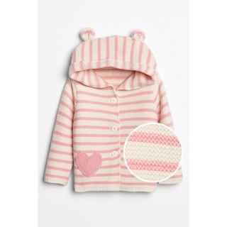 ベビーギャップ(babyGAP)のbaby gap ハートガーターパーカーカーディガン 90 女の子ベビー春服(カーディガン)