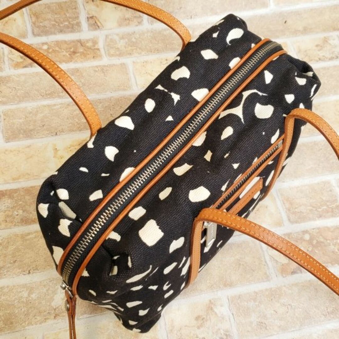 marimekko - マリメッコ ☆ レザーハンドル コットン marimekko - マリメッコ ☆ レザーハンドル コットン