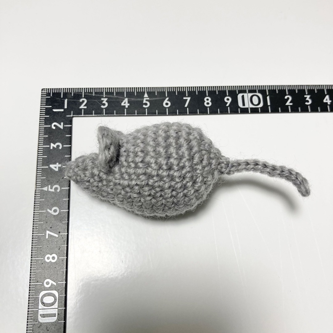 【ハンドメイド】猫のおもちゃ  ＊編みぐるみねず公 - Bセット＊　4個セット ハンドメイドのペット(おもちゃ/ペット小物)の商品写真