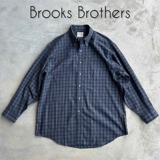 Brooks Brothers - 美品 90s ビンテージ ブルックスブラザーズ イタリア製生地 チェックシャツ