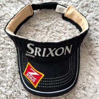 Srixon - ゴルフ　テニス　SRIXON   スリクソン　サンバイザー  帽子  ハット　黒