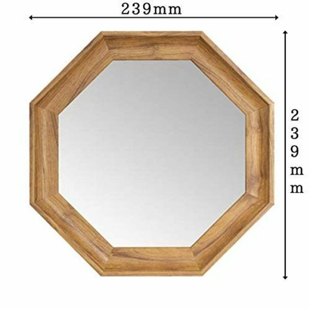 パラデック 日本製 プロローグ 八角形 スタンド&ウォールミラー Mサイズ (P インテリア/住まい/日用品のインテリア小物(壁掛けミラー)の商品写真