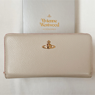 ヴィヴィアンウエストウッド(Vivienne Westwood)のVivienne Westwood 長財布 55VV339 ベージュ グレー(財布)