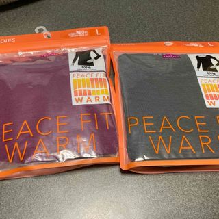 PEACE FIT WARM  8分袖　Lサイズ(アンダーシャツ/防寒インナー)