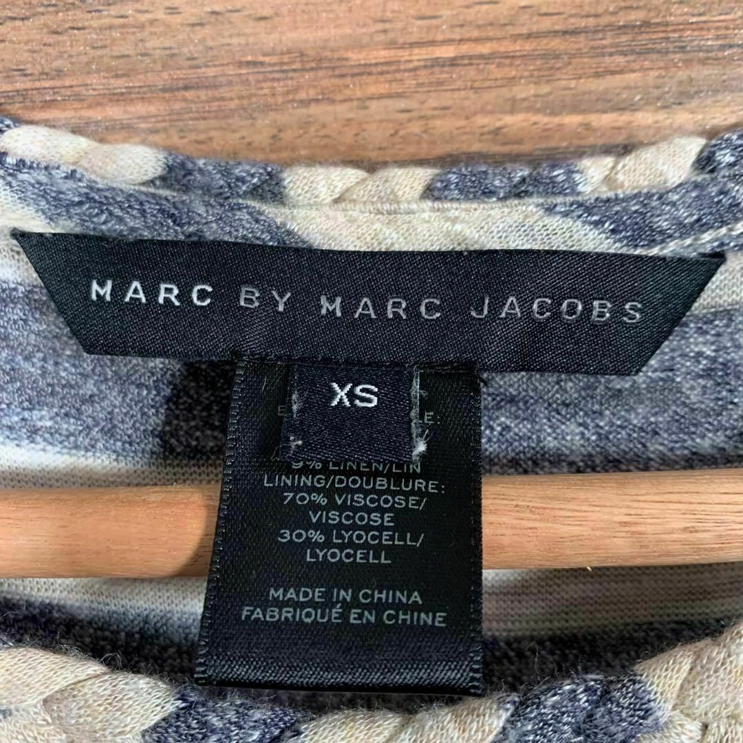 MARC BY MARC JACOBS(マークバイマークジェイコブス)のMARC BY MARC JACOBS️ ワンピース XS 紺 ベージュ レディースのワンピース(ひざ丈ワンピース)の商品写真