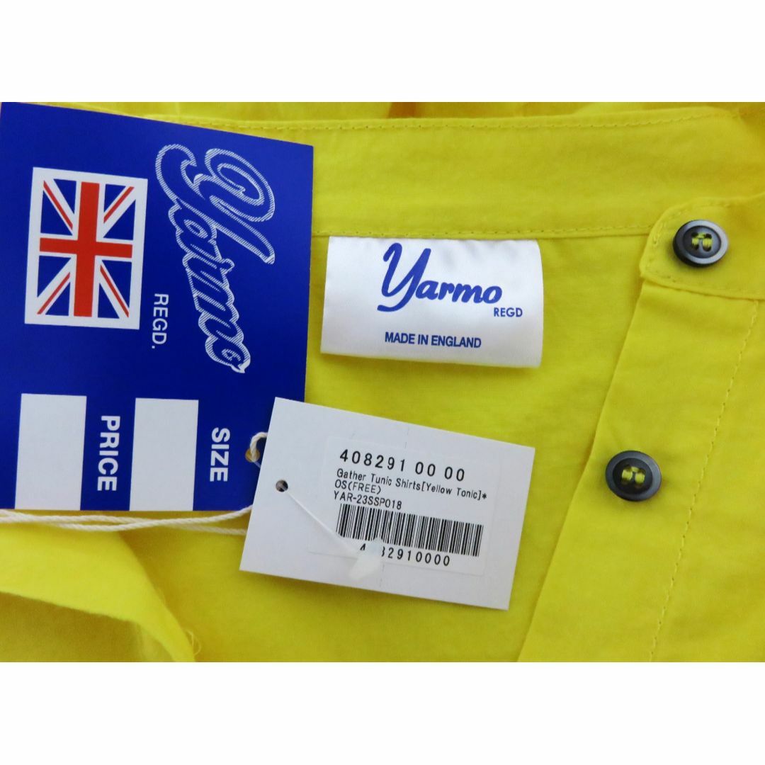 Yarmo(ヤーモ)の定価3.6万 新品 Yarmo Gather Tunic Shirts イエロー レディースのトップス(チュニック)の商品写真