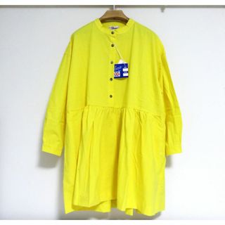 ヤーモ(Yarmo)の定価3.6万 新品 Yarmo Gather Tunic Shirts イエロー(チュニック)