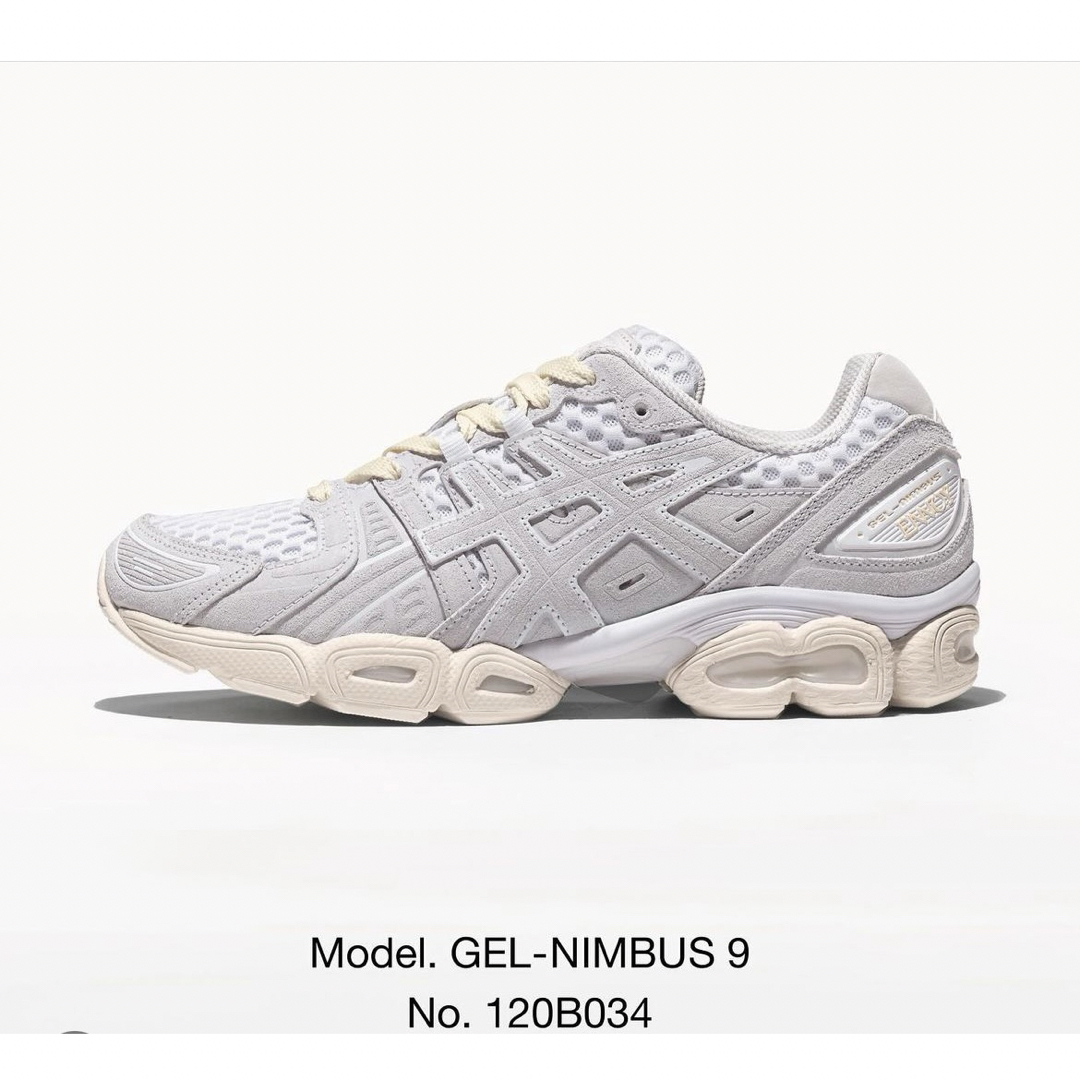 asics(アシックス)のENNOY asics GEL-NIMBUS 9 WHITE / CREAM メンズの靴/シューズ(スニーカー)の商品写真