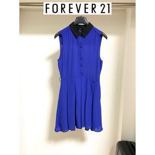 フォーエバートゥエンティーワン(FOREVER 21)の【Forever 21】sleeveless dress【Ｓサイズ】(ミニワンピース)