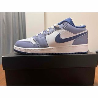 ジョーダン(Jordan Brand（NIKE）)のNike GS Air Jordan 1 Low Steel Blue 25cm(スニーカー)